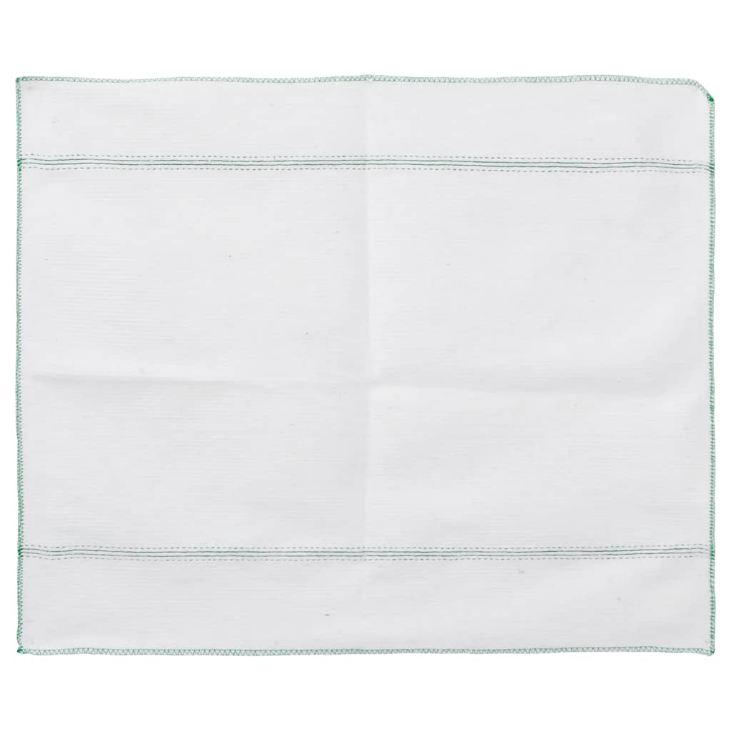 vidaXL Πανιά καθαρισμού 5 Τεμ. Λευκά με Πράσινες Ρίγες 50 x 60 εκ.