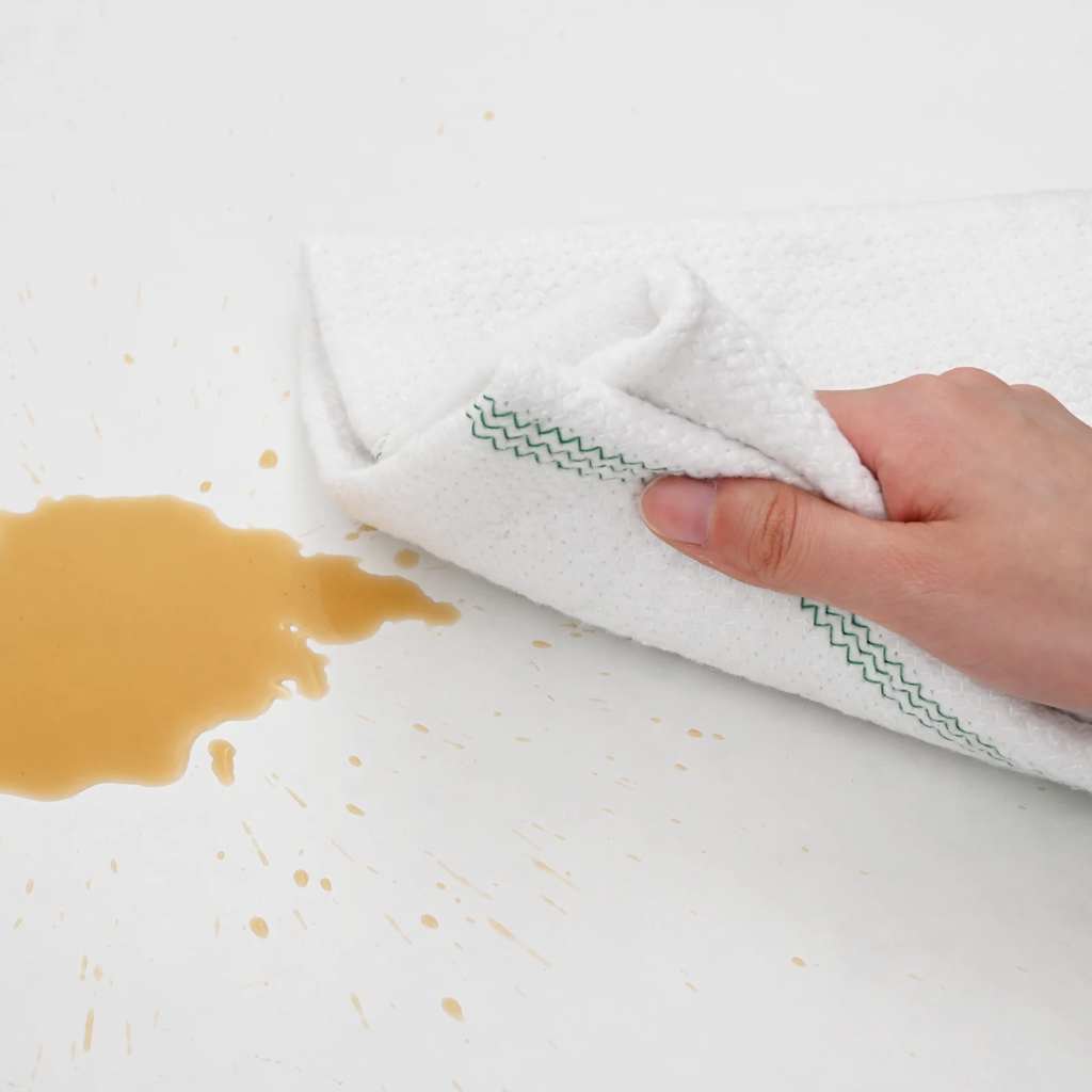 vidaXL Πανιά καθαρισμού 10 Τεμ. Λευκά με Πράσινες Ρίγες 50 x 60 εκ.