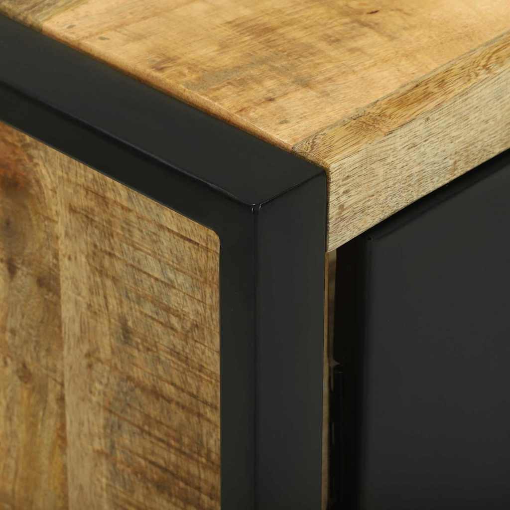 vidaXL Σετ Επίπλων Μπάνιου με αποθήκευση 2 pcs Καφέ Στερεό ξύλο μάνγκο