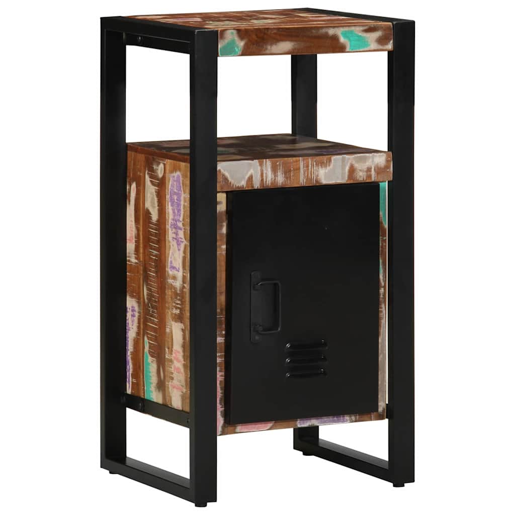 vidaXL Σετ Επίπλων Μπάνιου 3 pcs Πολύχρωμο Στερεό ανακτημένο ξύλο