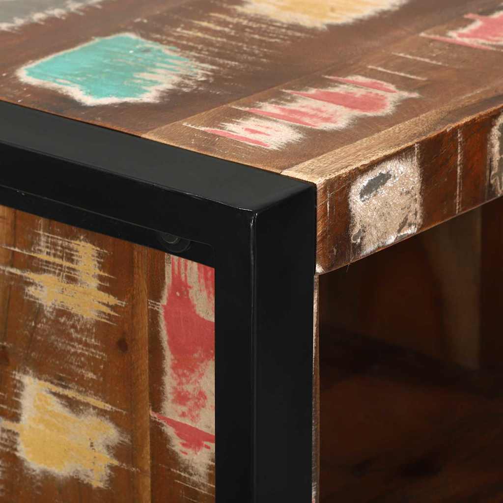 vidaXL Σετ Επίπλων Μπάνιου 3 pcs Πολύχρωμο Στερεό ανακτημένο ξύλο