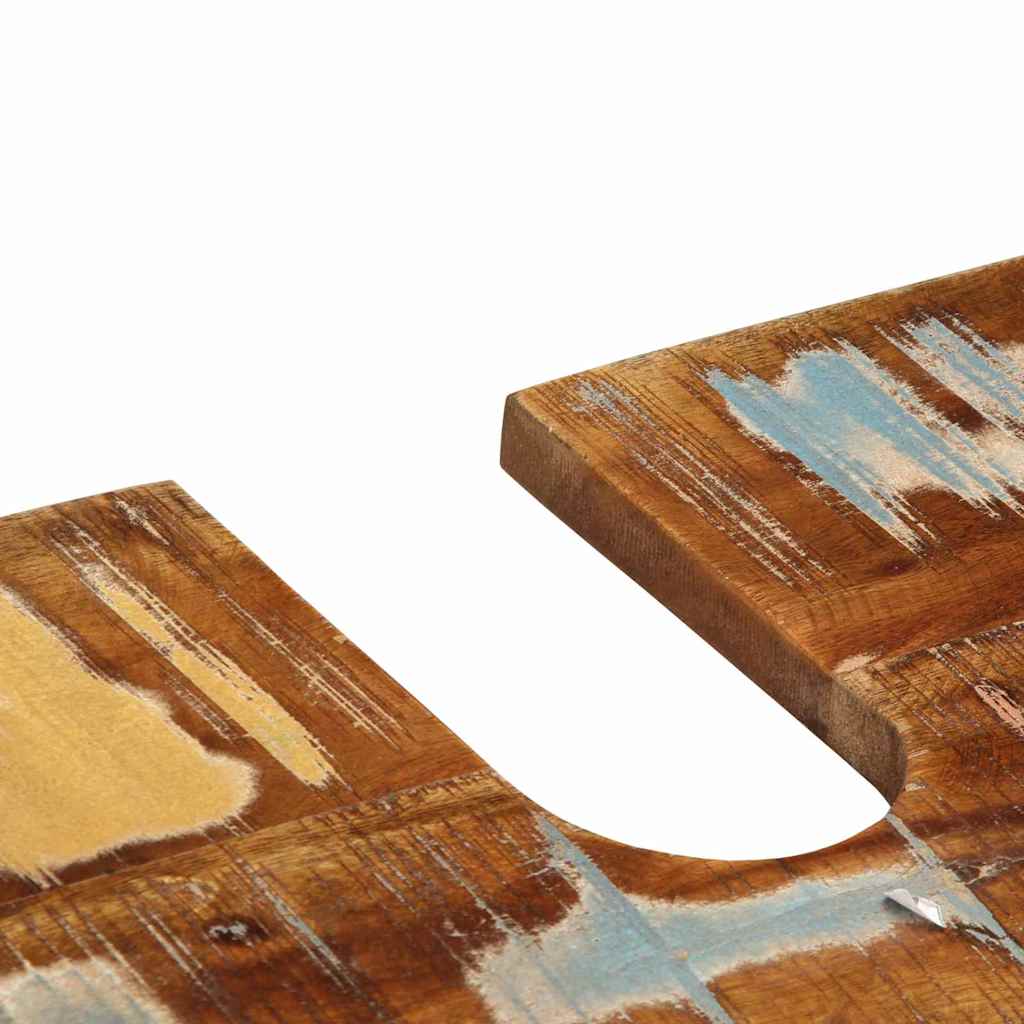 vidaXL Σετ Επίπλων Μπάνιου 4 pcs Πολύχρωμο Στερεό ανακτημένο ξύλο