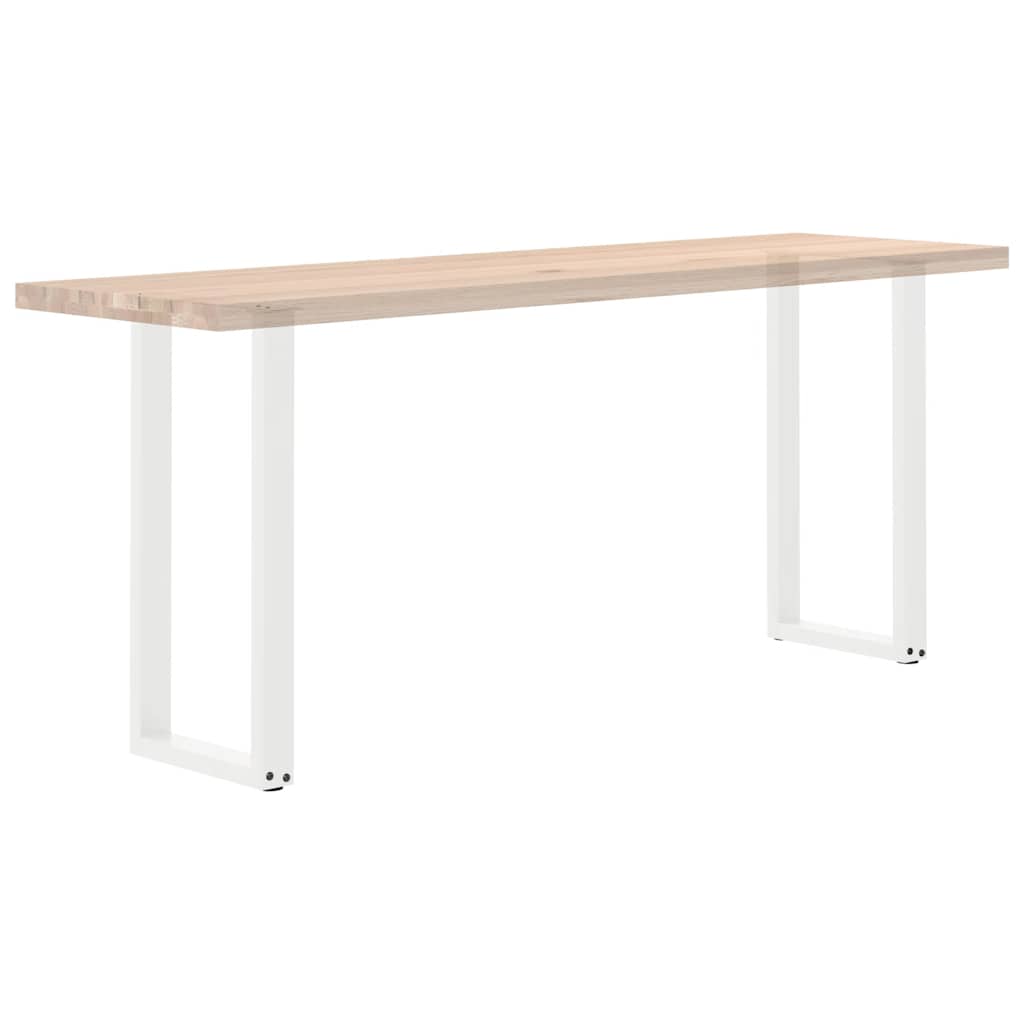 vidaXL Πόδια Κονσόλας σε Σχήμα U 2 τεμ. Λευκά 38x(72-73) εκ. Ατσάλι