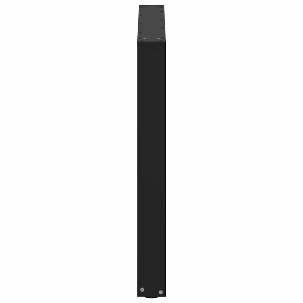 vidaXL Πόδια Τραπεζαρίας σε Σχήμα U 3 τεμ. Μαύρο 90x(72-73) εκ. Ατσάλι