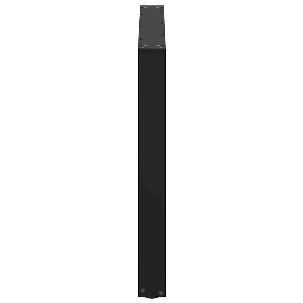 vidaXL Πόδια Τραπεζαρίας σε Σχήμα U 3 τεμ. Μαύρο 100x(72-73) εκ. Ατσάλι