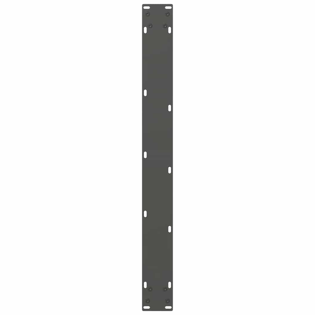 vidaXL Πόδια Τραπεζαρίας Ανθρακί 2 τεμ. 70x(72-73) εκ. Ατσάλι