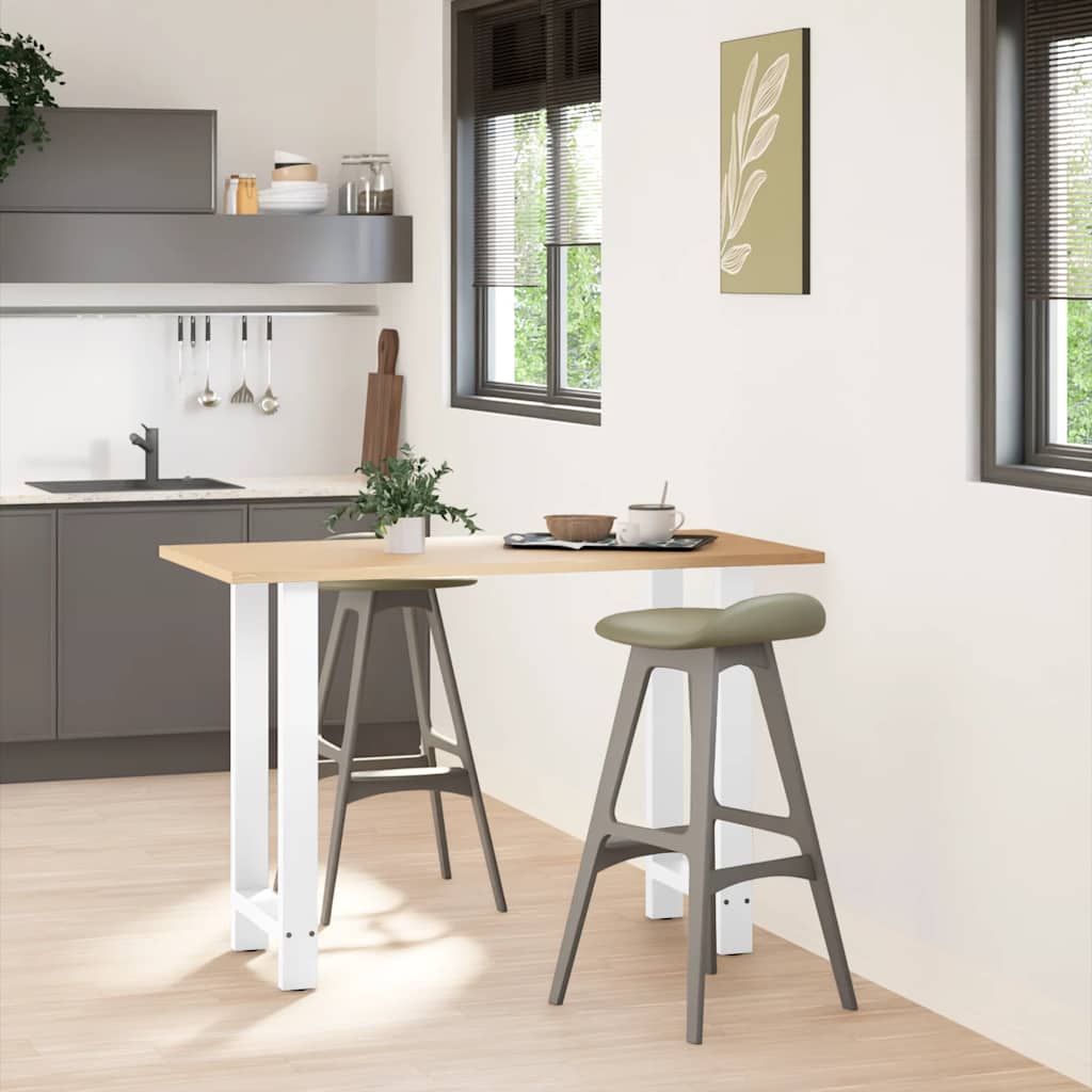 vidaXL Πόδια Τραπεζιού Μπαρ 2 τεμ. Λευκά 40x(90-91) εκ. Ατσάλι
