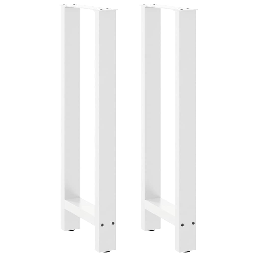 vidaXL Πόδια Τραπεζιού Μπαρ 2 τεμ. Λευκά 50x(100-101) εκ. Ατσάλι