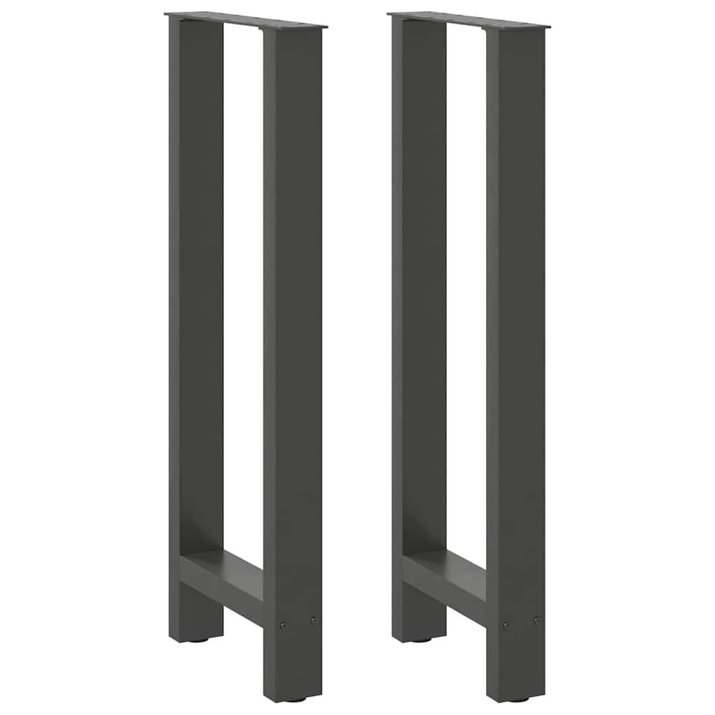 vidaXL Πόδια Τραπεζιού Μπαρ 2 τεμ. Ανθρακί 50x(100-101) εκ. Ατσάλι