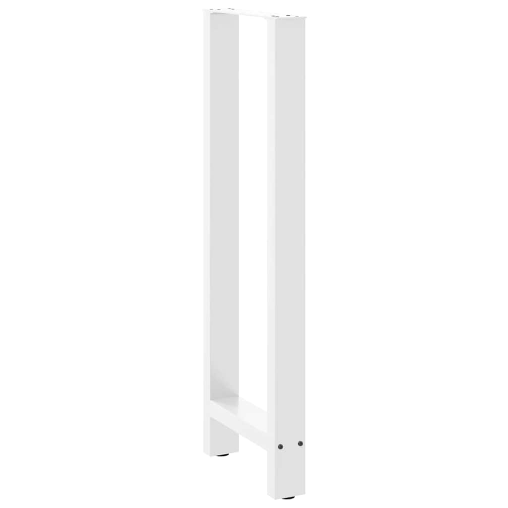 vidaXL Πόδια Τραπεζιού Μπαρ 2 τεμ. Λευκά 40x (110-111) εκ. Ατσάλι