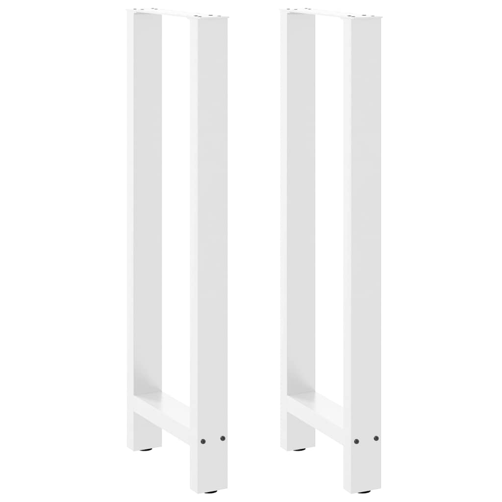 vidaXL Πόδια Τραπεζιού Μπαρ 2 τεμ. Λευκά 50x (110-111) εκ. Ατσάλι