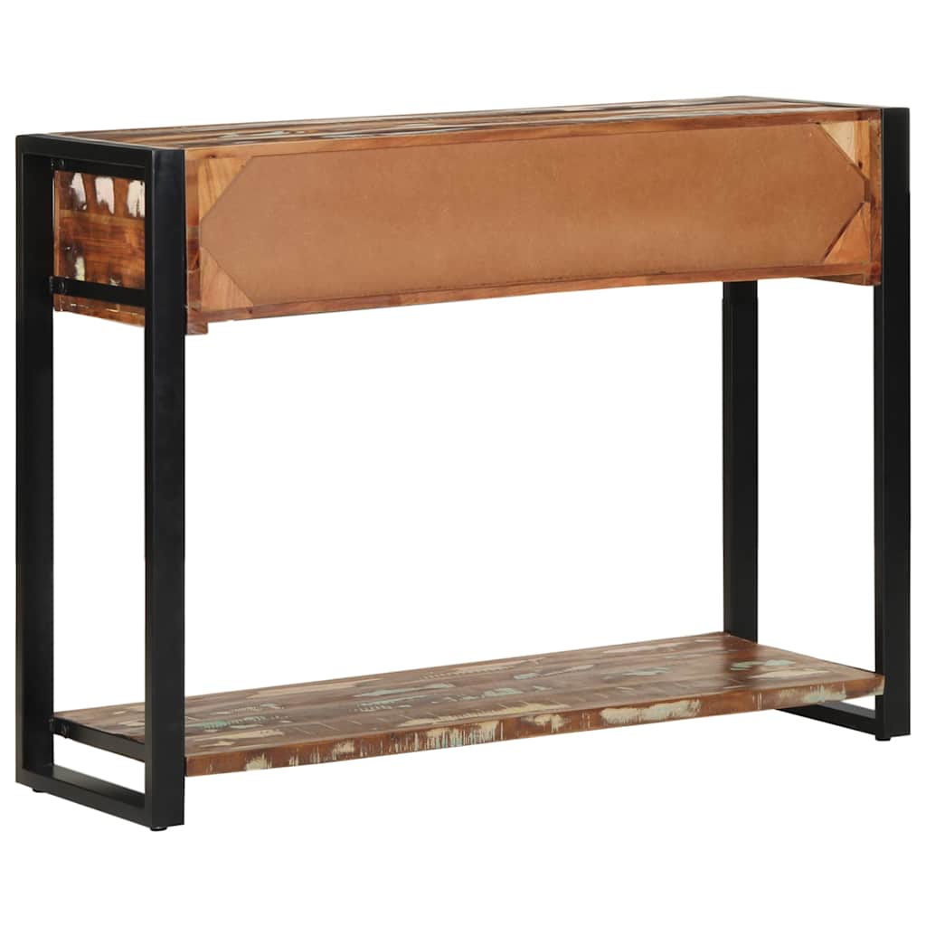 vidaXL Τραπέζι κονσόλας Πολύχρωμο 100x35x75 cm Στερεό ξύλο ανακτημένο