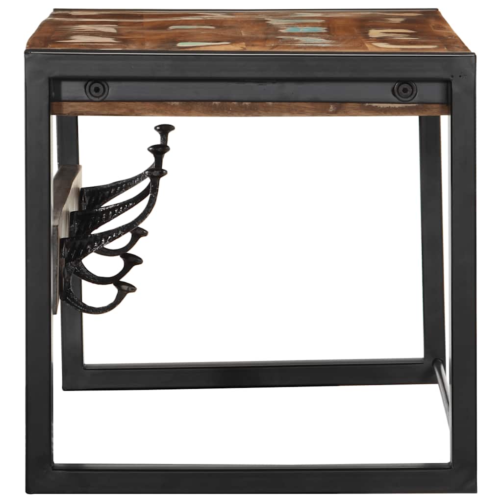 vidaXL Ράφι για παλτά Πολύχρωμο 80x35x35 cm Στερεό ξύλο αναγεννημένο