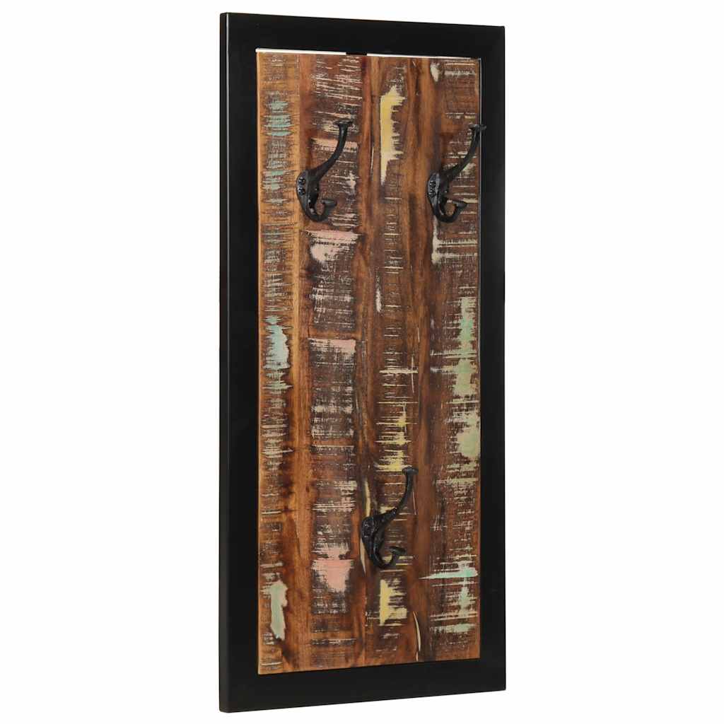 vidaXL Ράφι για παλτά Πολύχρωμο 40x2x80 cm Ξύλο μασίφ αναγεννημένο