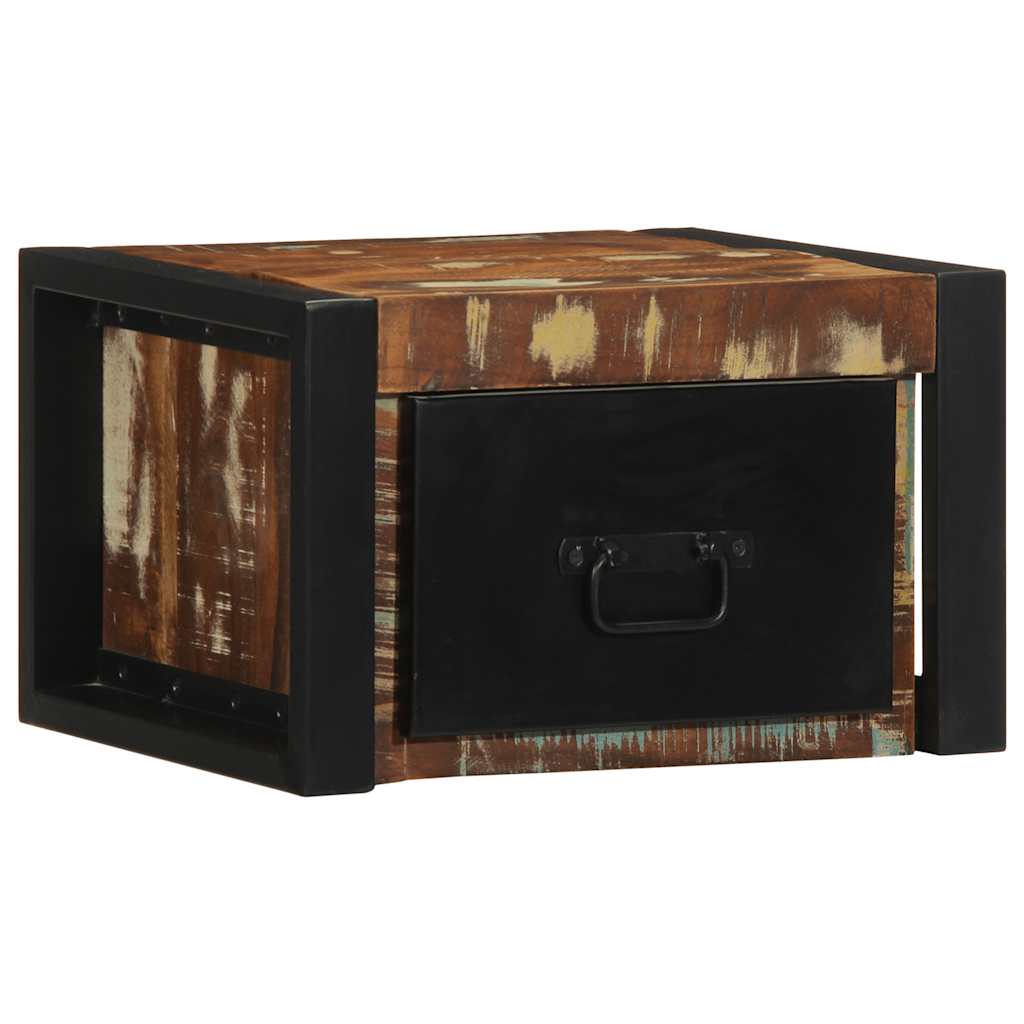 vidaXL Κομοδίνα 2 τεμάχια Πολύχρωμο Στερεό ξύλο αναγεννημένο