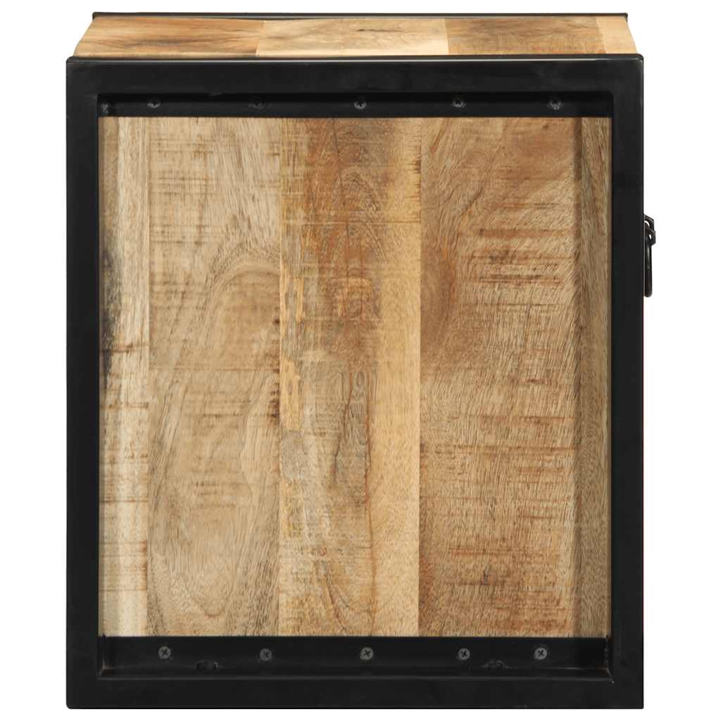 vidaXL Κομοδίνο 40x35x40 cm Στερεό ακατέργαστο ξύλο Mango