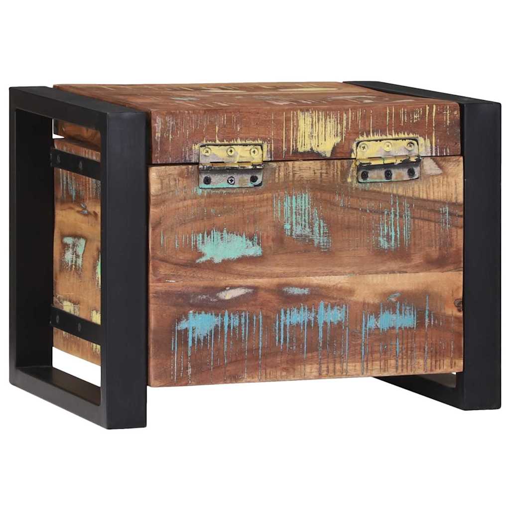 vidaXL Κουτιά Αποθήκευσης Καφέ 40 x 30 x 30 εκ Μασίφ ανακυκλωμένο ξύλο