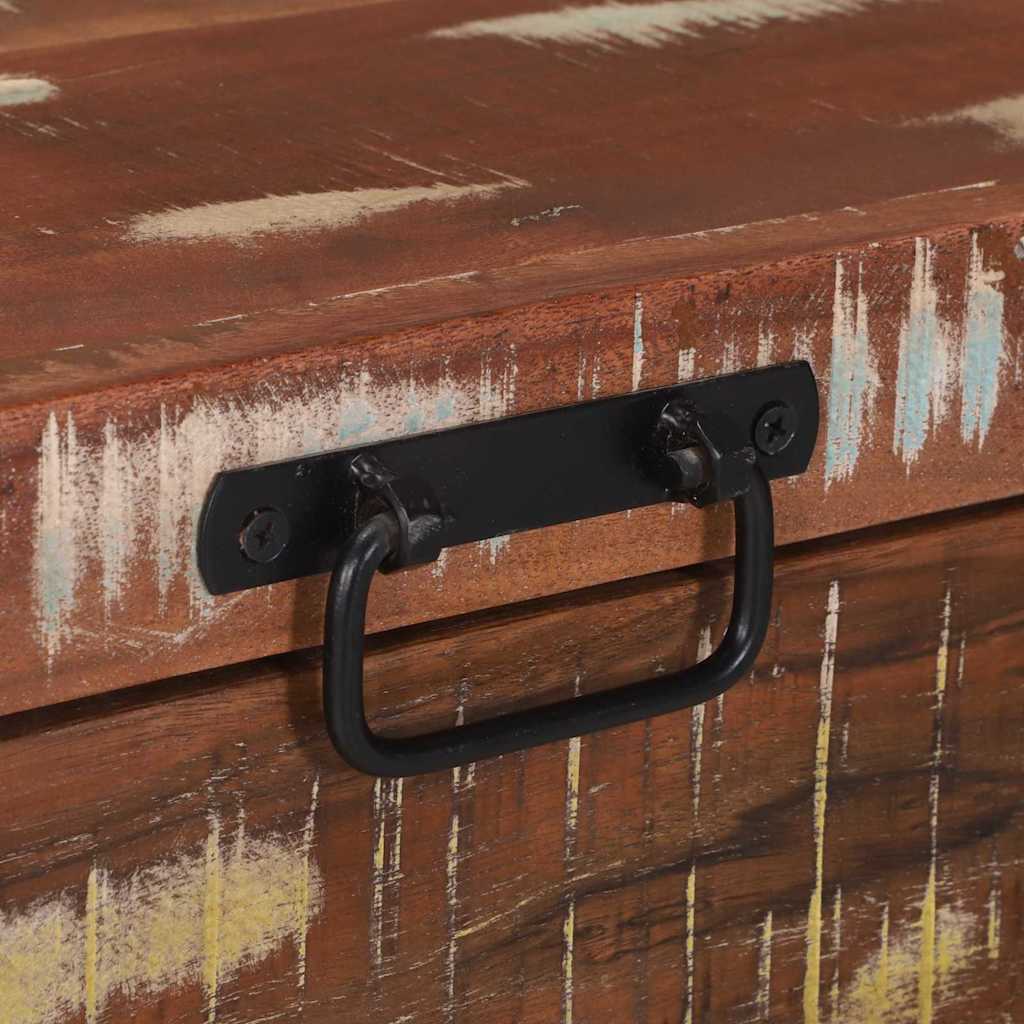 vidaXL Κουτιά Αποθήκευσης Καφέ 80 x 30 x 30 εκ Μασίφ ανακυκλωμένο ξύλο