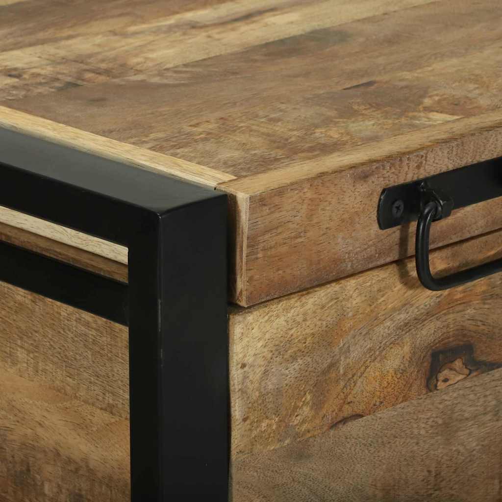 vidaXL Κουτί Αποθήκευσης Καφέ 80 x 35 x 45 cm Μασίφ ξύλο μάνγκο