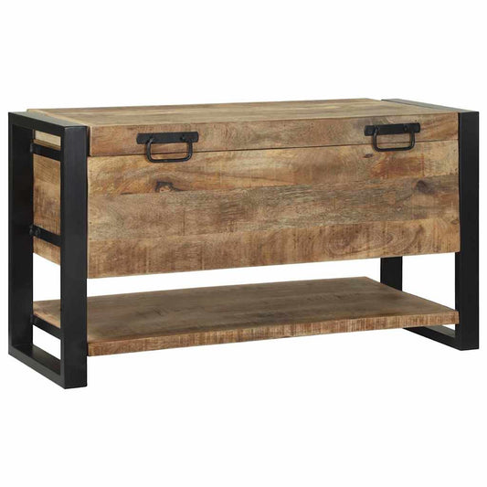 vidaXL Κουτί αποθήκευσης Καφέ 80 x 35 x 45 cm Μασίφ ξύλο μάνγκο