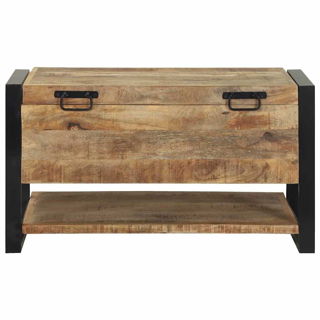 vidaXL Κουτί Αποθήκευσης Καφέ 80 x 35 x 45 cm Μασίφ ξύλο μάνγκο