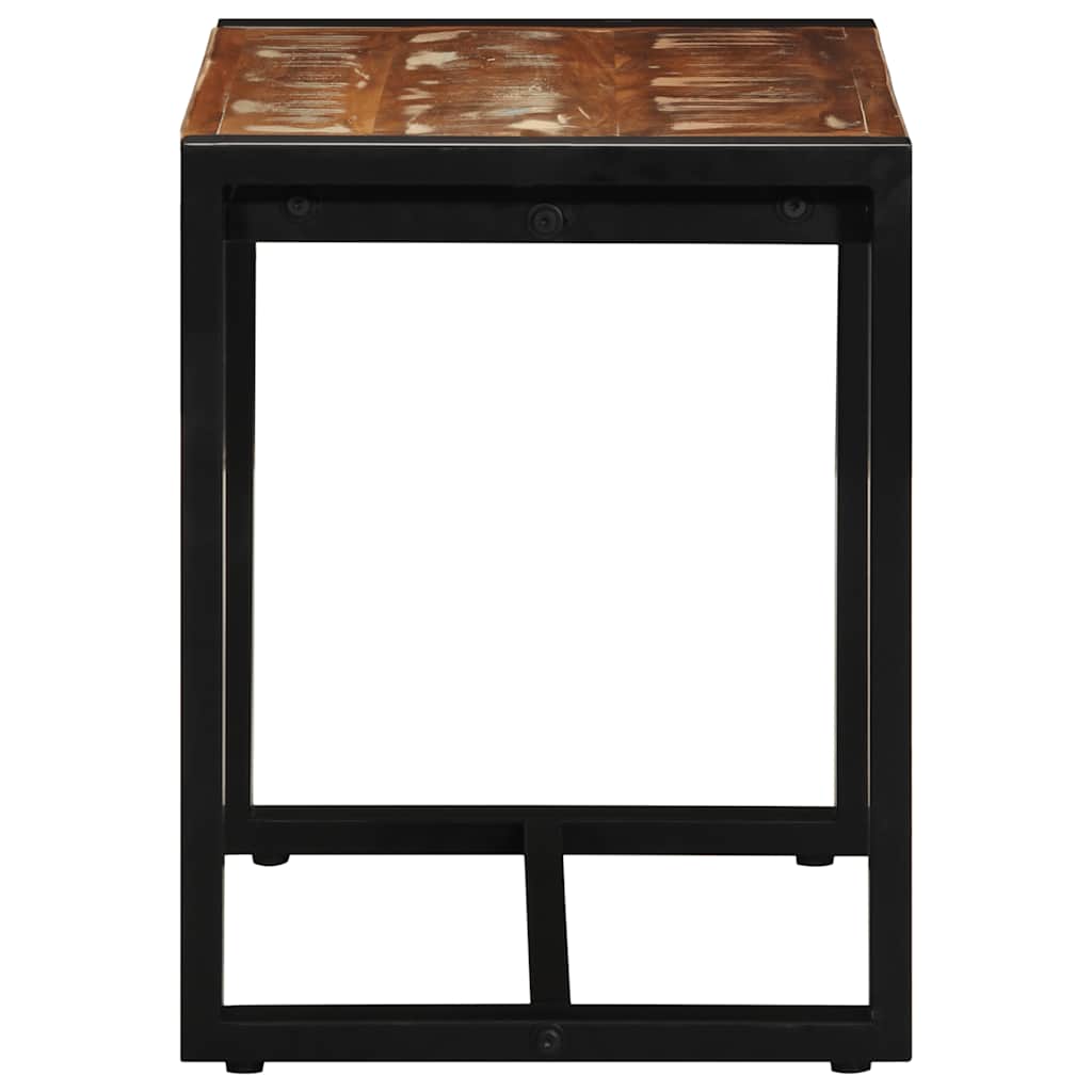 vidaXL Πάγκος Πολύχρωμος 60x35x45 εκ. από Μασίφ Ξύλο Ανακυκλωμένου Ξύλου