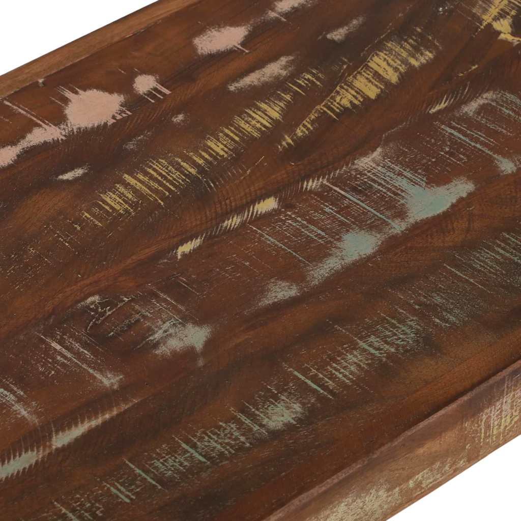 vidaXL Παγκάκι Πολύχρωμο 100 x 35 x 45 εκ. Μασίφ ανακυκλωμένο ξύλο