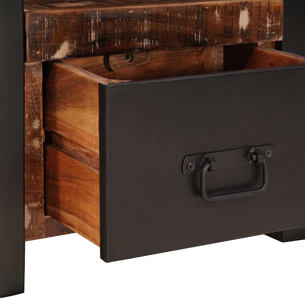 vidaXL Βάση Ρούχων Πολύχρωμο 40 x 40 x 90 cm Μασίφ ανακυκλωμένο ξύλο