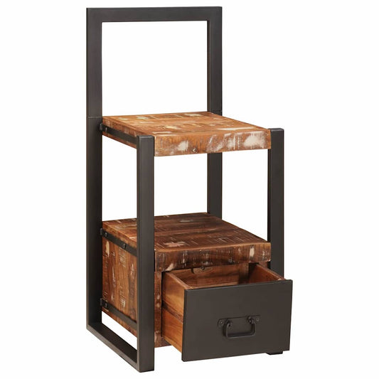 vidaXL Βάση Ρούχων Πολύχρωμο 40 x 40 x 90 cm Μασίφ ανακυκλωμένο ξύλο