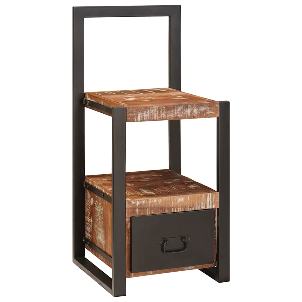 vidaXL Βάση Ρούχων Πολύχρωμο 40 x 40 x 90 cm Μασίφ ανακυκλωμένο ξύλο