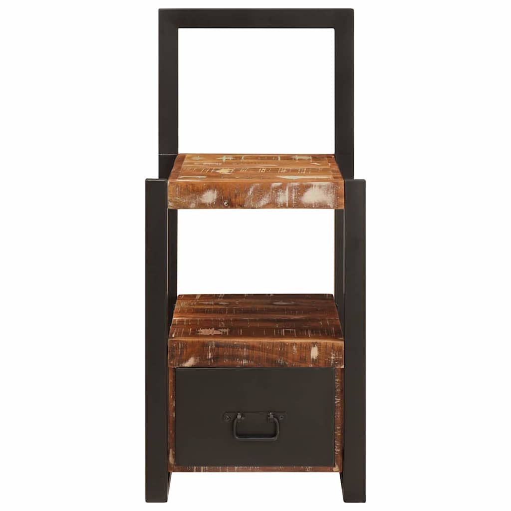 vidaXL Βάση Ρούχων Πολύχρωμο 40 x 40 x 90 cm Μασίφ ανακυκλωμένο ξύλο