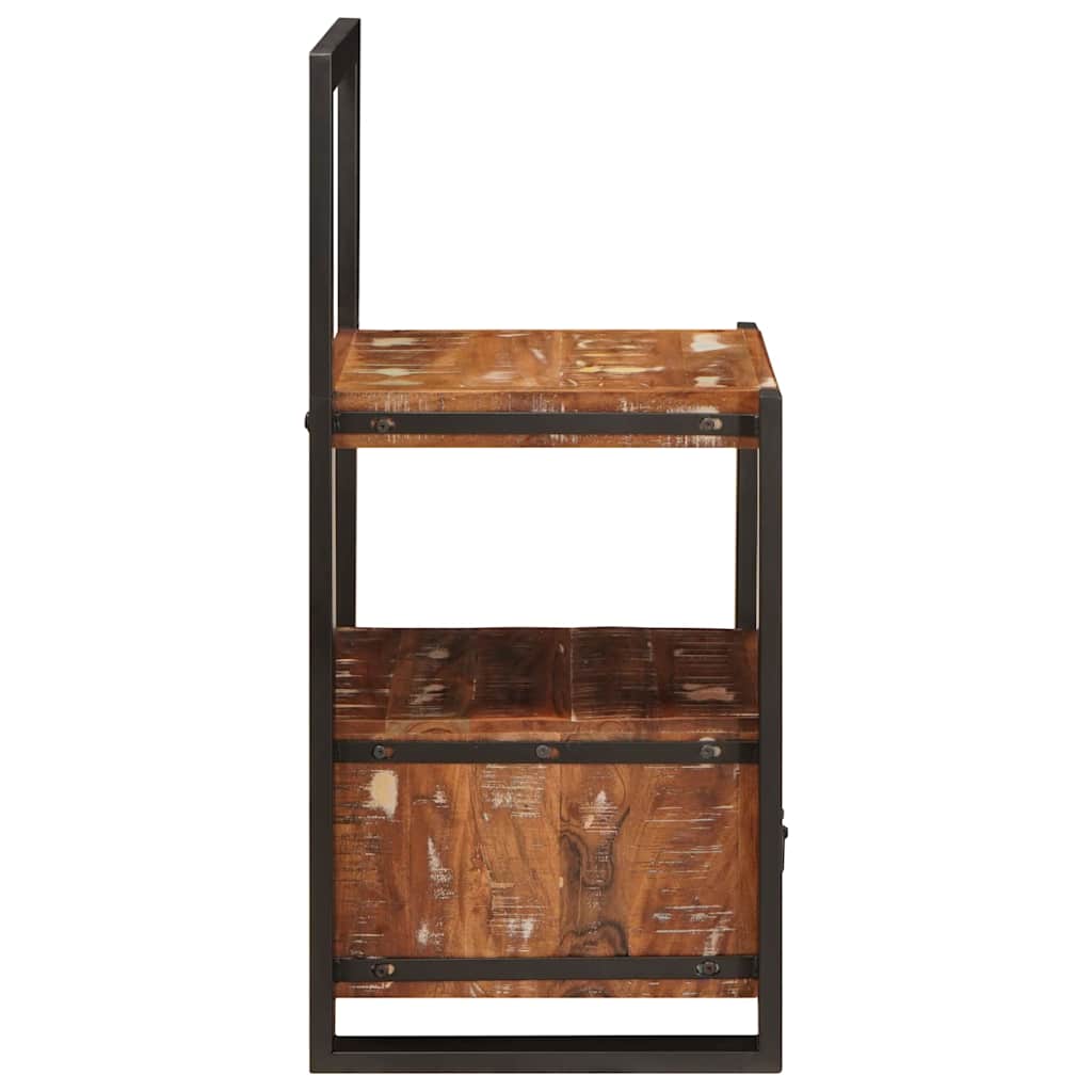 vidaXL Βάση Ρούχων Πολύχρωμο 40 x 40 x 90 cm Μασίφ ανακυκλωμένο ξύλο