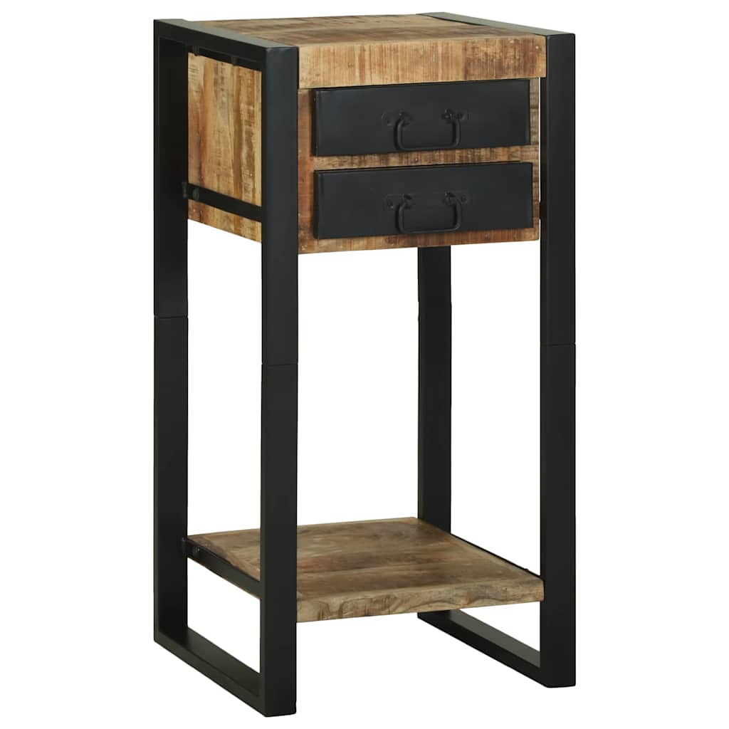 vidaXL End Table Καφέ 40 x 40 x 80 cm Μασίφ ακατέργαστο ξύλο μάνγκο