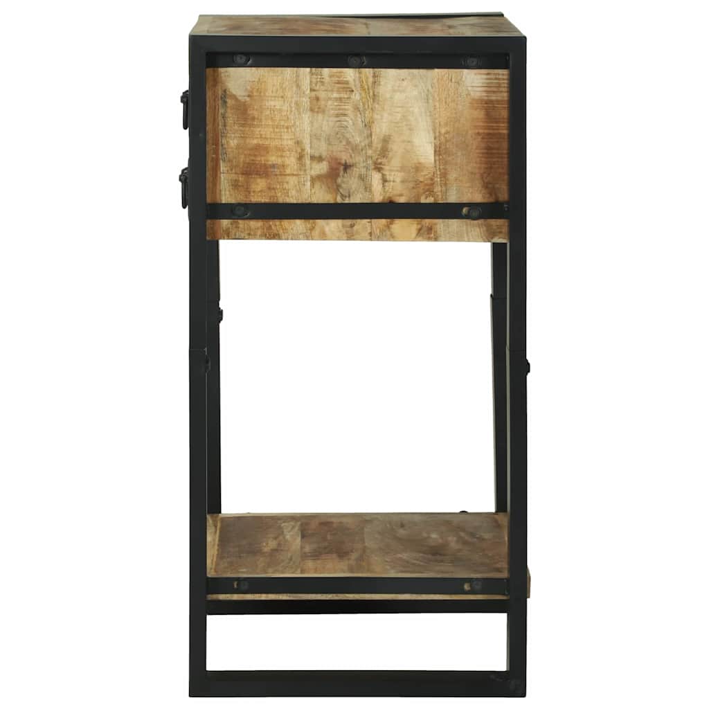 vidaXL End Table Καφέ 40 x 40 x 80 cm Μασίφ ακατέργαστο ξύλο μάνγκο