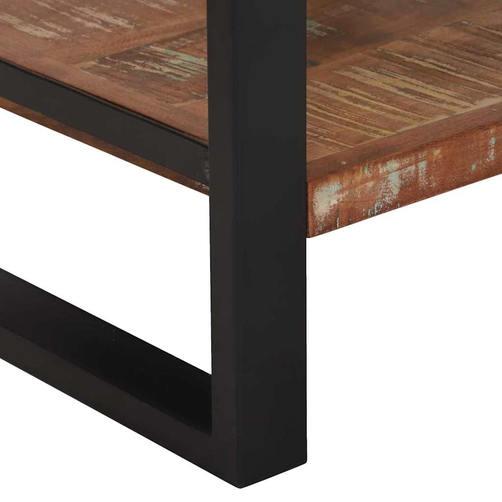 vidaXL End Table Πολύχρωμο 40 x 40 x 80 cm Στερεό ανακτημένο ξύλο