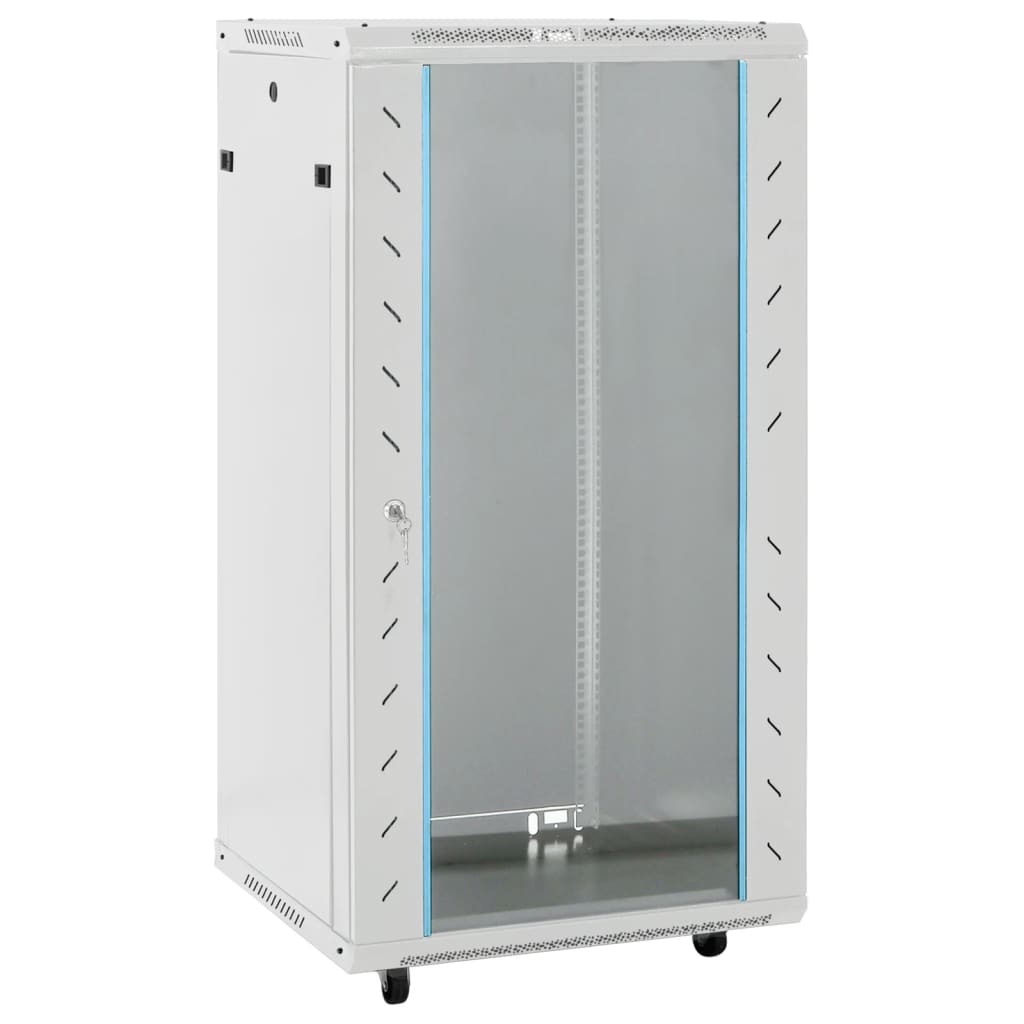 vidaXL Καμπίνα Δικτύου 22U 19" IP20 Μαύρη 60x60x120 εκ.