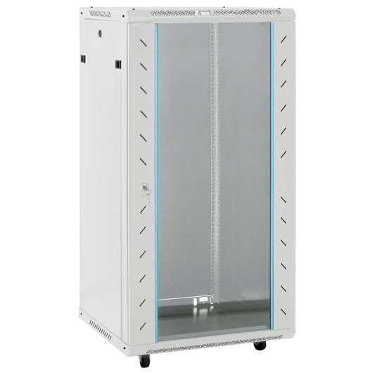 vidaXL Καμπίνα Δικτύου 22U 19" IP20 Μαύρη 60x60x120 εκ.
