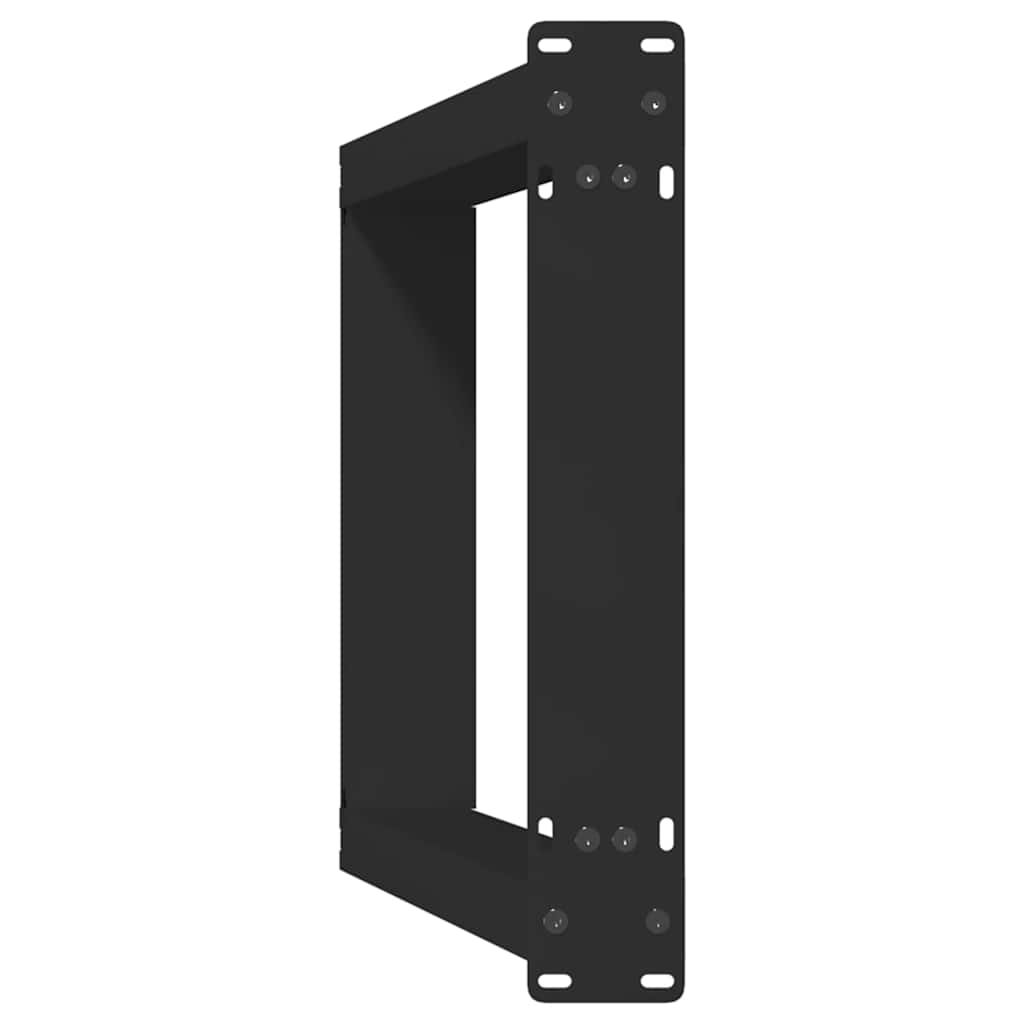 vidaXL Πόδια Κονσόλας σε Σχήμα U 2 τεμ. Μαύρο 28x(72-73) εκ. Ατσάλι