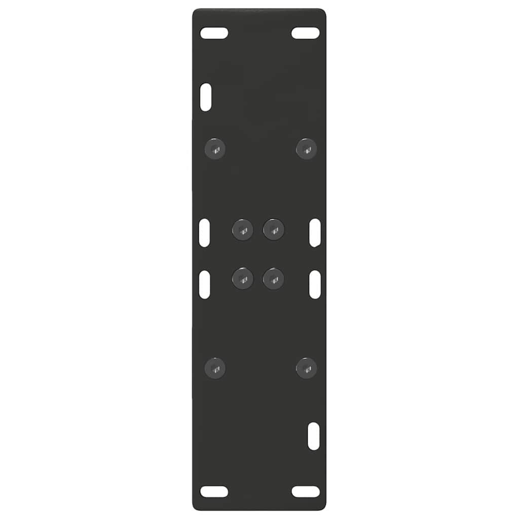 vidaXL Πόδια Τραπεζαρίας Σχήματος Α 2 τεμ. Μαύρο 60x(72-73) εκ. Ατσάλι