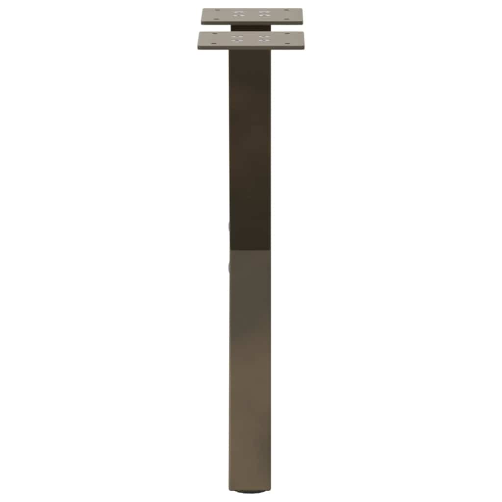 vidaXL Πόδια Τραπεζιού Σαλονιού σε Σχήμα Χ, 2 τεμ. από Φυσικό Ατσάλι 28x(42-43) εκ. Ατσάλι