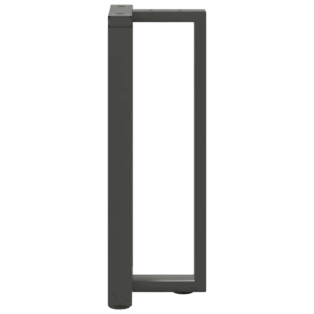 vidaXL Πόδια Κονσόλας σε Σχήμα Τ, 2 τεμ. Ανθρακί 25x28x(72-73) εκ. Ατσάλι