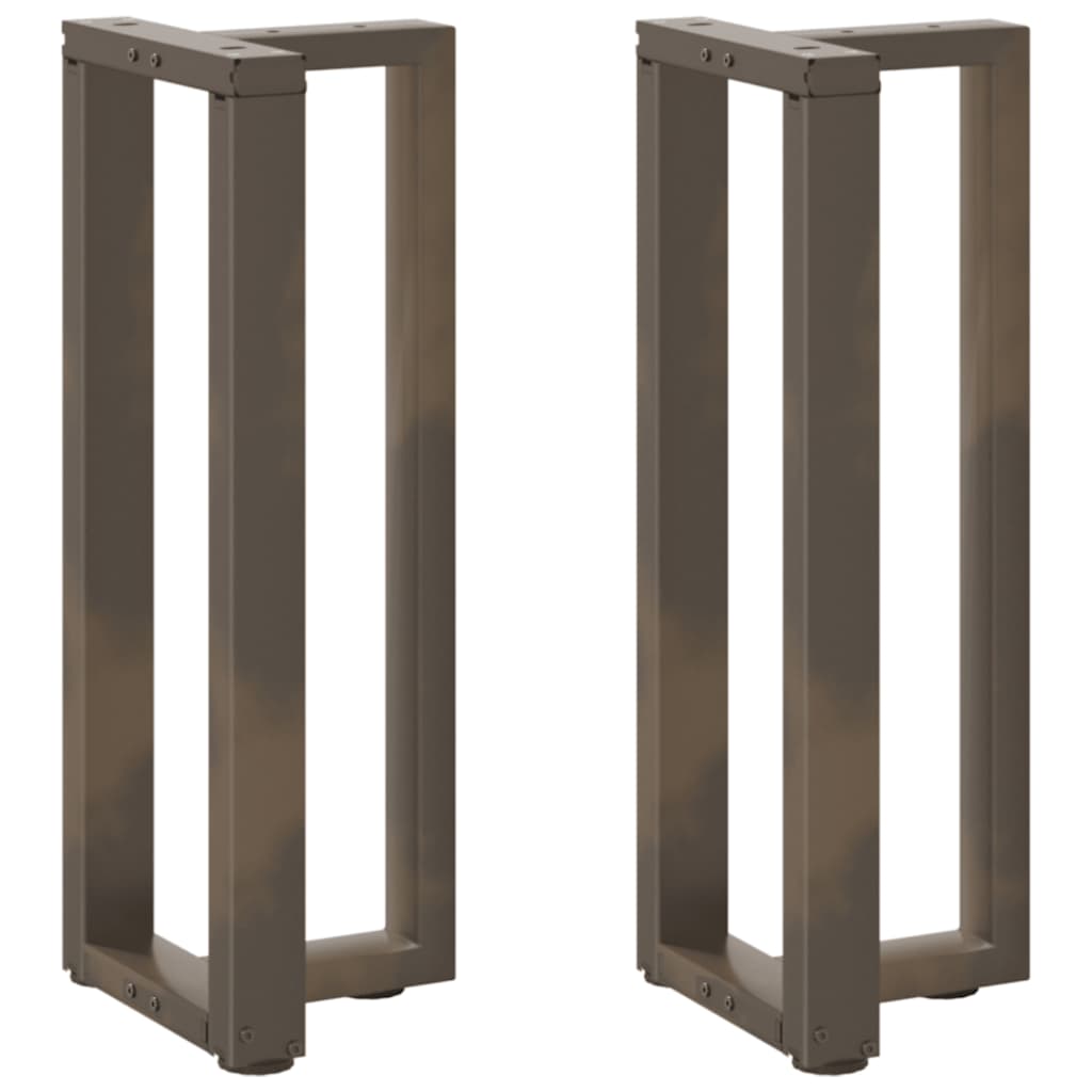 vidaXL Πόδια Κονσόλας σε Σχήμα Τ, 2 τεμ. Μαύρο 25x28x(72-73) εκ. Ατσάλι