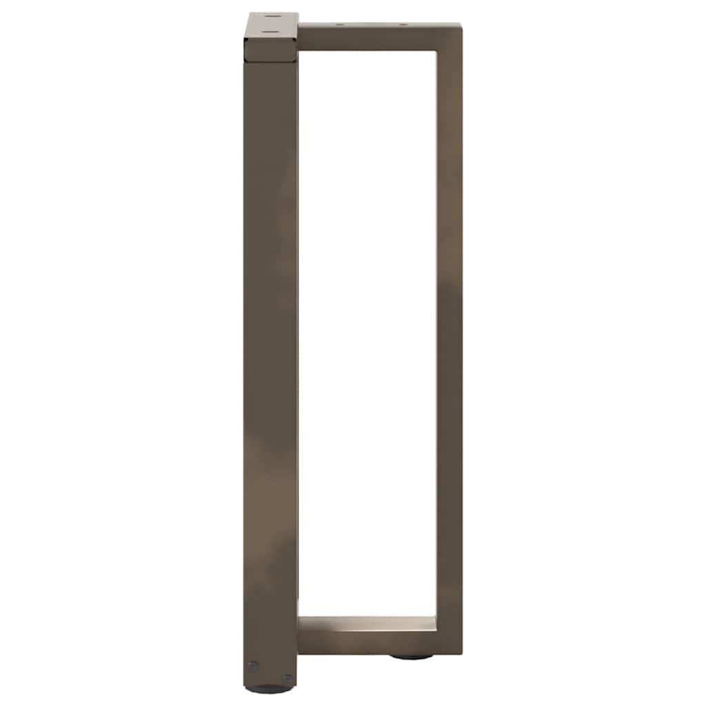 vidaXL Πόδια Κονσόλας σε Σχήμα Τ, 2 τεμ. Μαύρο 25x28x(72-73) εκ. Ατσάλι