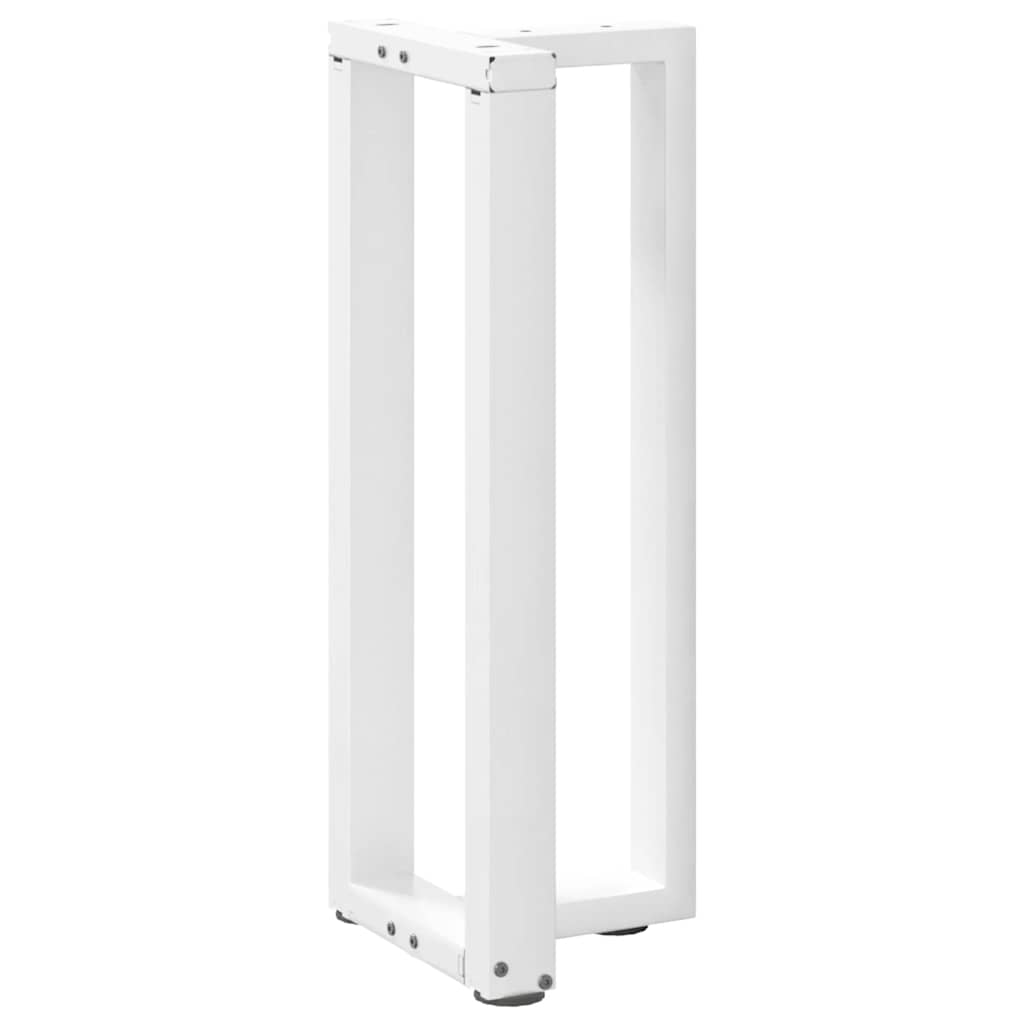 vidaXL Πόδια Κονσόλας σε Σχήμα Τ, 2 τεμ. Λευκά 38x25x(72-73) εκ. Ατσάλι