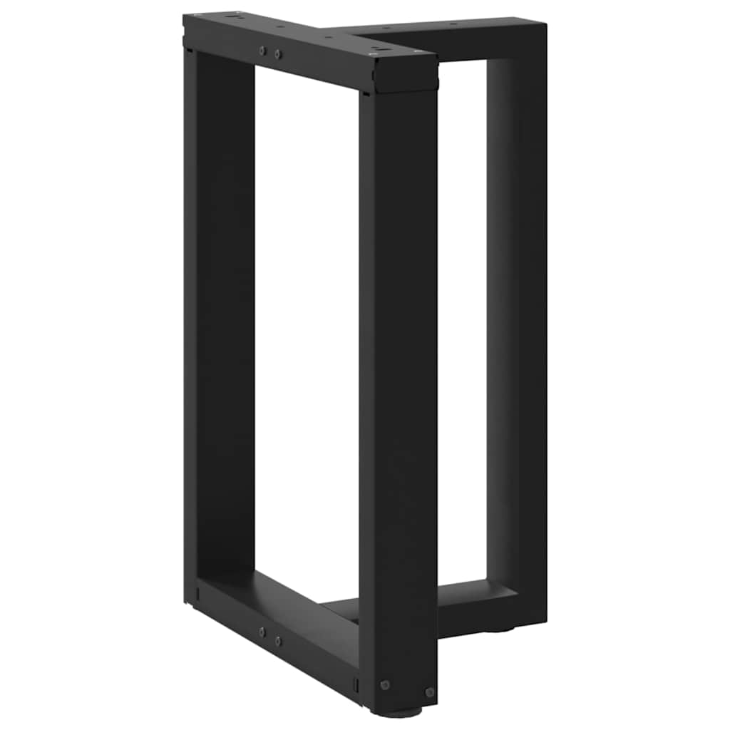 vidaXL Πόδια Τραπεζαρίας σε Σχήμα Τ, 2 τεμ. Μαύρο 60x35x(72-73) εκ. Ατσάλι