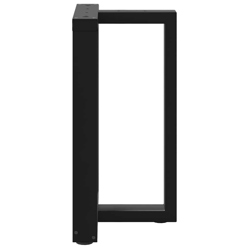 vidaXL Πόδια Τραπεζαρίας σε Σχήμα Τ, 2 τεμ. Μαύρο 60x35x(72-73) εκ. Ατσάλι