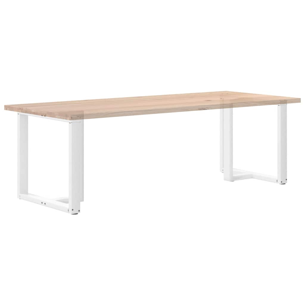 vidaXL Πόδια Τραπεζαρίας σε Σχήμα Τ, 2 τεμ. Λευκά 70x35x(72-73) εκ. Ατσάλι