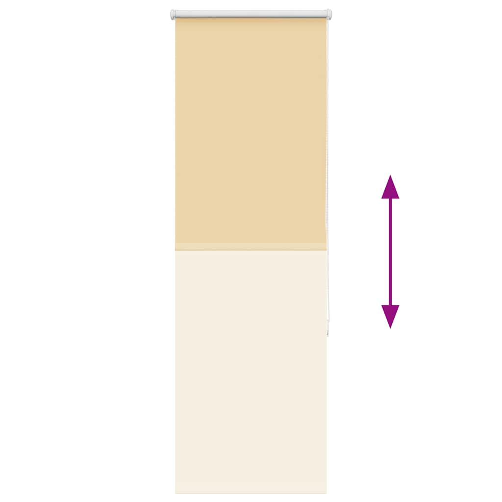 vidaXL Ρολέρ Μπλακάουτ Μπεζ 50x130 cm Πλάτος υφάσματος 45,7 cm