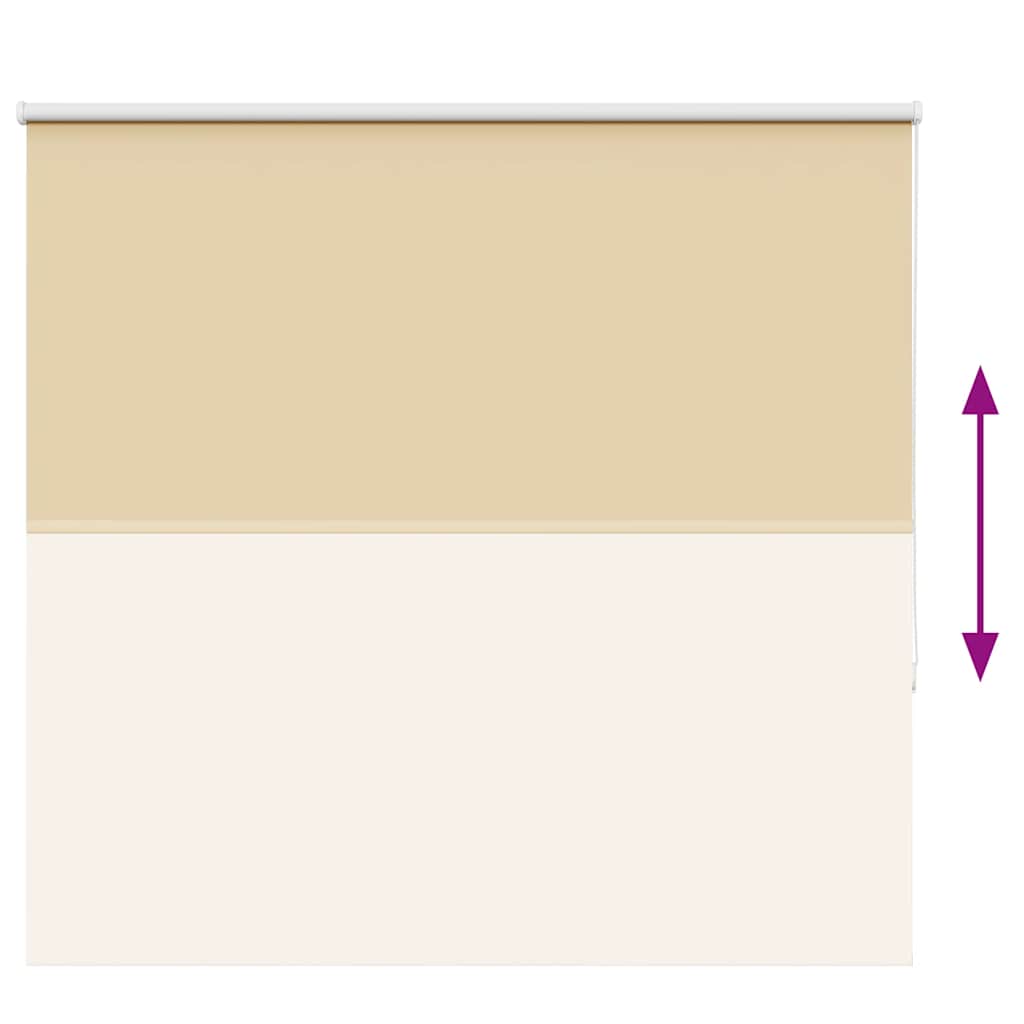 vidaXL Roller Blind Blackout Μπεζ 165x130 cm Πλάτος υφάσματος 161,6cm