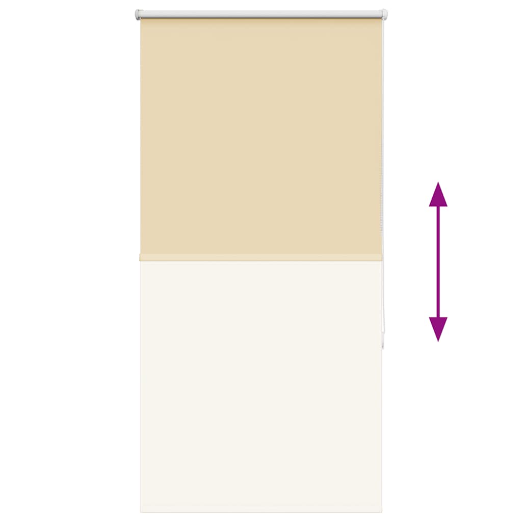 vidaXL Ρολέρ Μπλακάουτ Μπεζ 75x150 cm Πλάτος υφάσματος 70,7 cm